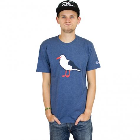 Cleptomanicx T-Shirt Gull blau