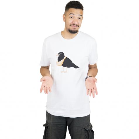 Cleptomanicx T-Shirt Toast Gull weiß 