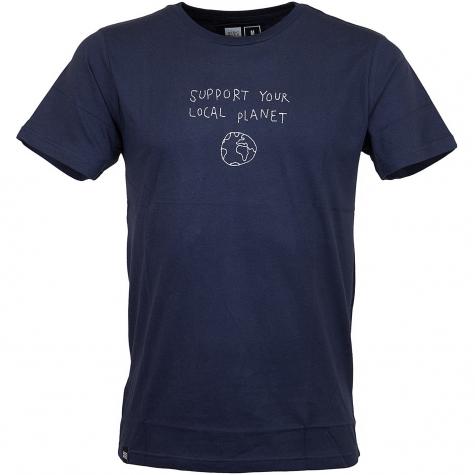 Dedicated T-Shirt Local Planet dunkelblau 