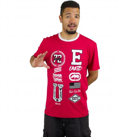 Ecko Unltd T-Shirt College Patches rot 