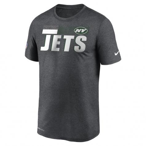 Nike NFL New York Jets Team Name Legend T-Shirt grau 