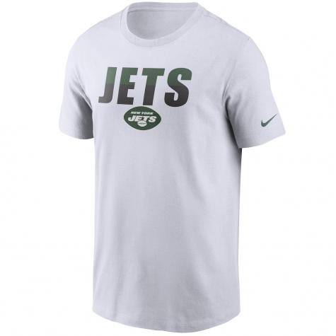 Nike New York Jets Split Name T-Shirt weiß 