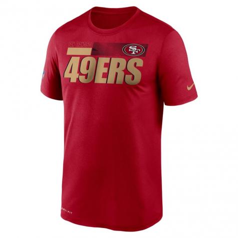 Nike NFL San Francisco 49ers Team Name Legend T-Shirt rot 