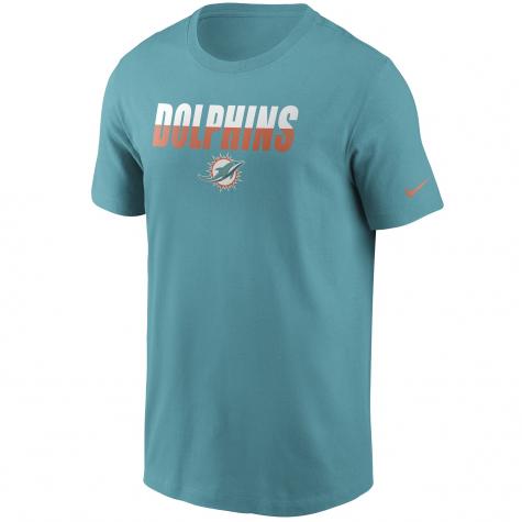 Nike NFL Miami Dolphins Split Team T-Shirt türkis 