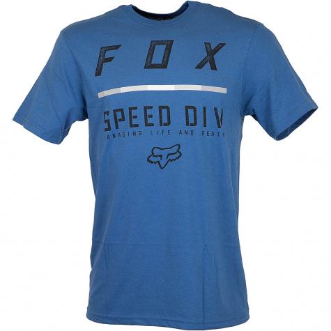 Fox T-Shirt Checklist dusty blau 