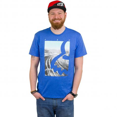 Fox T-Shirt Eyecon Photo blau meliert 