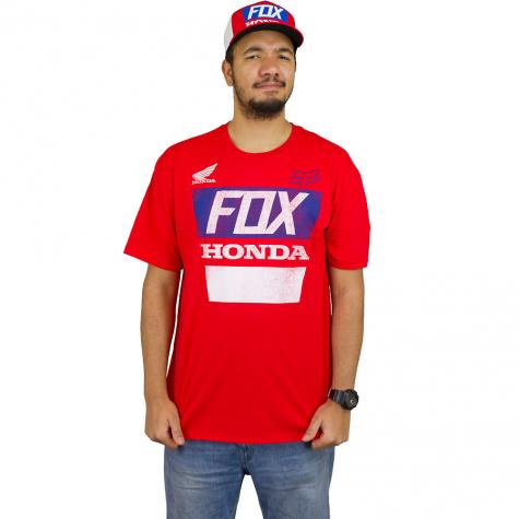 Fox T-Shirt Honda Distressed Basic rot 