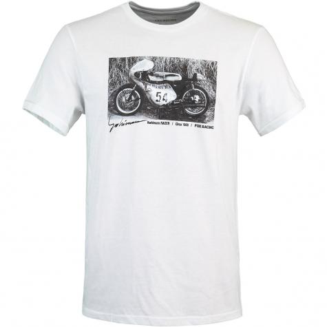 Fox Yoshimura Racer Profile Herren T-Shirt weiß 