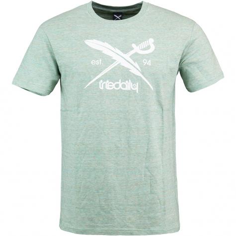 Iriedaily T-Shirt Chamisso Logo hellgrün 