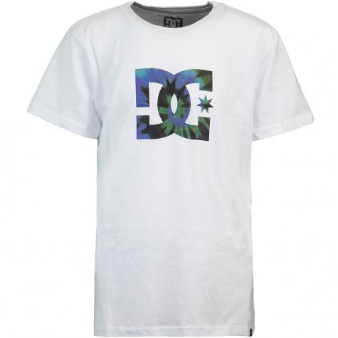 DC Star Tie Dye Fill Kinder T-Shirt weiß 