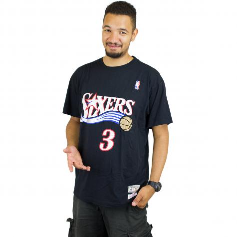Mitchell & Ness T-Shirt A.Iverson Philadelphia 76 schwarz 
