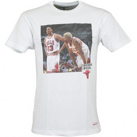 Mitchell & Ness T-Shirt Chicago Bulls Pippen & Rodman weiß 