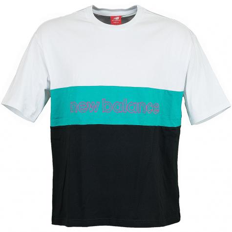 New Balance T-Shirt Athletics Classic weiß/grün/schwarz 