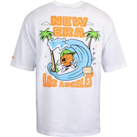 T-Shirt New Era Graphic Los Angeles City Oversized white 