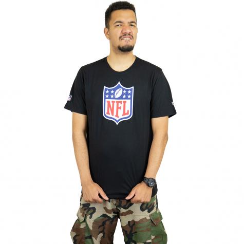 New Era T-Shirt Dryera NFL Shield schwarz 