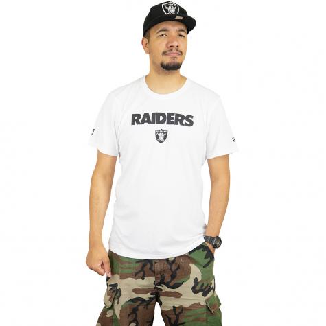 New Era T-Shirt Dryera Oakland Raiders weiß 