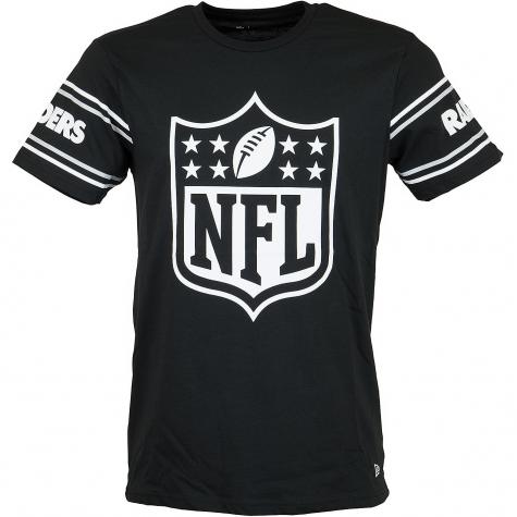 New Era T-Shirt Badge Oakland Raiders schwarz 