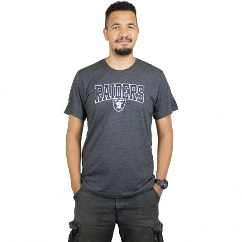 New Era T-Shirt NFL Script Oakland Raiders dunkelgrau 
