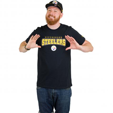 New Era T-Shirt NFL Ultra Fan Pittsburgh Steelers schwarz 