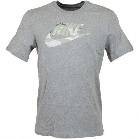 Nike T-Shirt Camo grau 