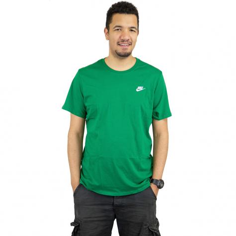 Nike T-Shirt Embroidered Futura grün/weiß 