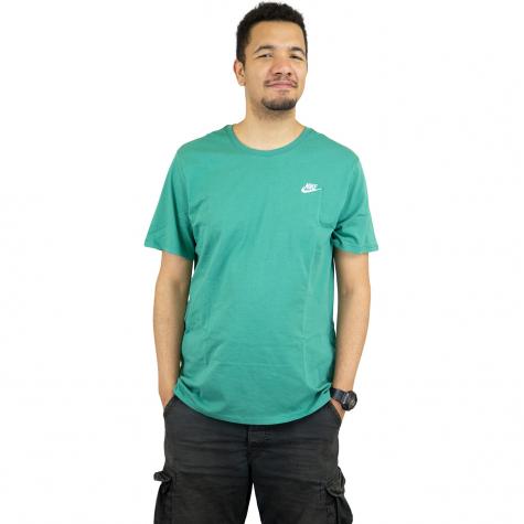Nike T-Shirt Embroidered Futura grün/weiß
