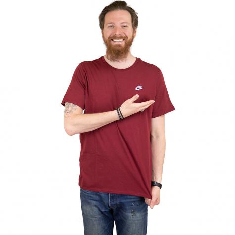 Nike T-Shirt Embroidered Futura rot/weiß 