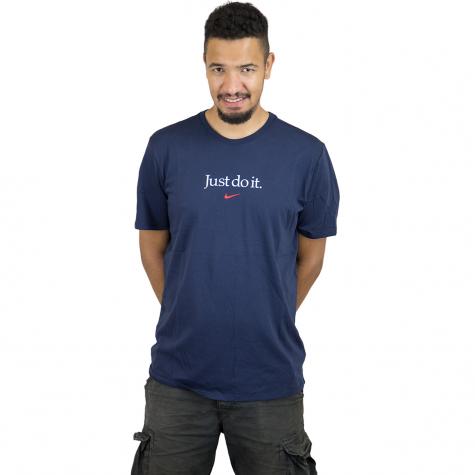 Nike T-Shirt Just Do It dunkelblau/rot