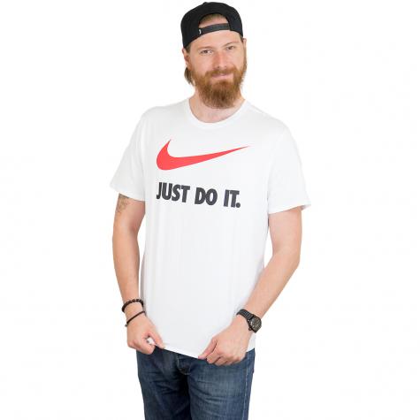 Nike T-Shirt Just Do It Swoosh weiß/rot 