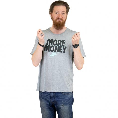 Nike T-Shirt More Money grau/schwarz