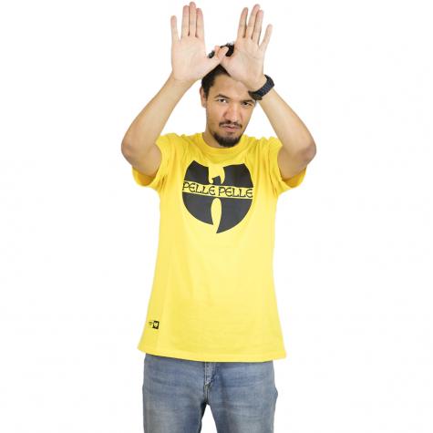 Pelle Pelle T-Shirt Wu-Tang Batlogo Mix gelb 