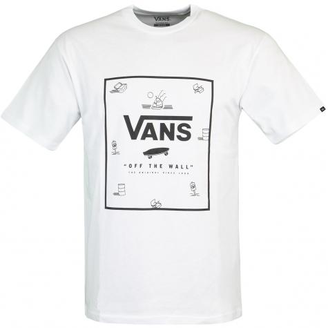Vans Classic Print Box Herren T-Shirt weiß 