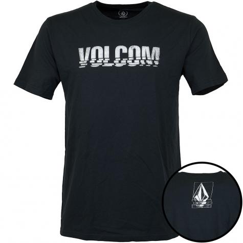Volcom T-Shirt Chopped Edge schwarz 