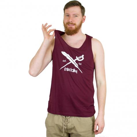 Iriedaily Daily Flag Tanktop maroon melange 
