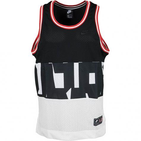 Nike Tanktop Air Mesh schwarz/weiß/rot 