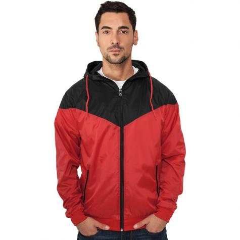 Jacke Urban Classics Arrow Windrunner Regular Fit red/black 