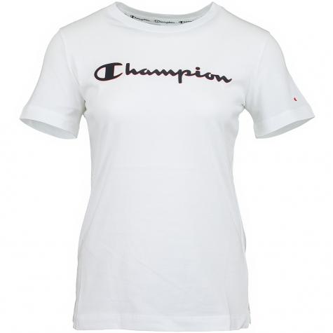 Champion Damen T-Shirt Logo weiß 