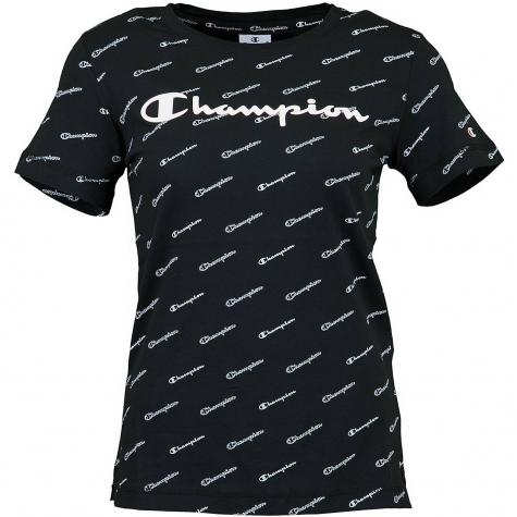 Champion Damen T-Shirt Crewneck schwarz/weiß 