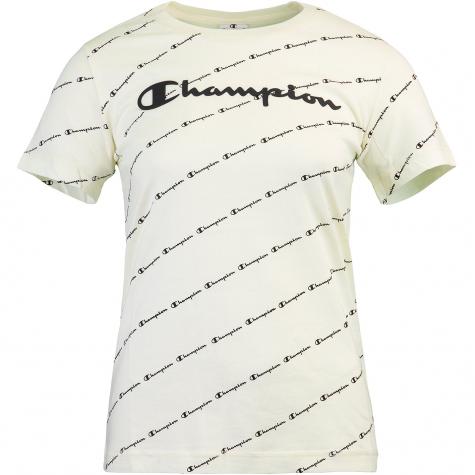 Champion Allover Print Damen T-Shirt weiß 