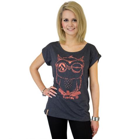 Iriedaily Damen T-Shirt Skateowl 2 anthracite melange 