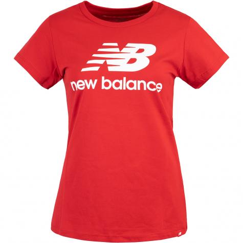New Balance Essentials Stacked Logo Women T-Shirt rot 