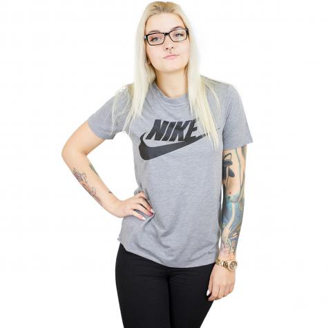 Nike Damen T-Shirt Essential grau/schwarz 