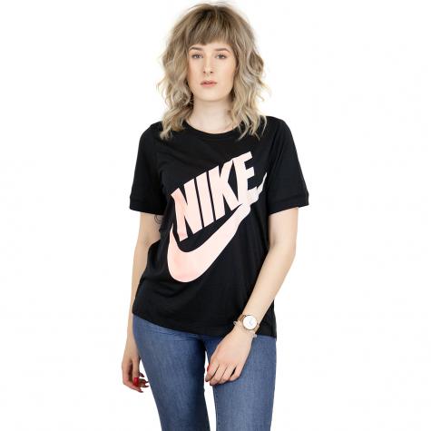 Nike Damen T-Shirt Futura schwarz/rosa 