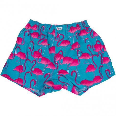 Lousy Livin Boxershorts Flamingos türkis 