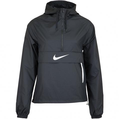 Nike Damen Windbreaker Swoosh Packable schwarz/weiß 