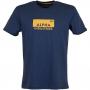 Alpha Industries T-Shirt Box Logo dunkelblau/gelb