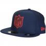 New Era 59Fifty Fitted Cap League Logo New England Patriots dunkelblau