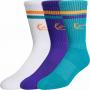 Socken Kani Signature Stripes 3er Pack white/purple/petrol