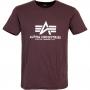 Alpha Industries BAsic T-Shirt deep maroon
