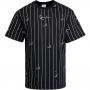 T-Shirt Kani Pinstripe black/weiß